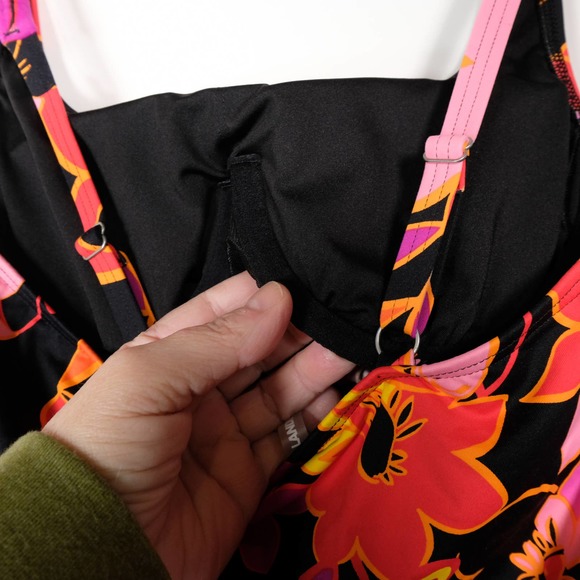 NWT Lands End Square Neck Underwire Tankini Top - Picture 6 of 8